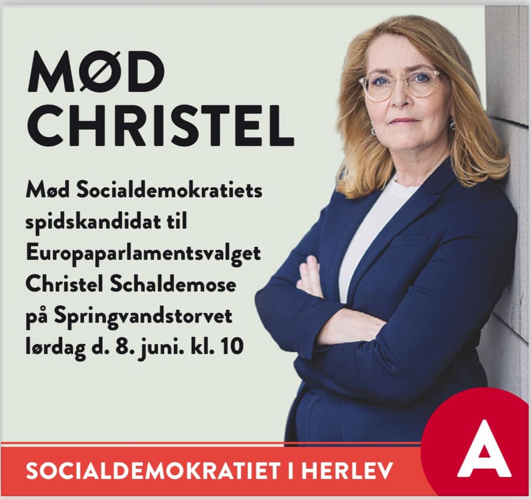 Mød Christele Schaldemose på Herlev Torv lørdag d. 8. juni
